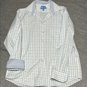 Men's Blue Checkered Shirt Large